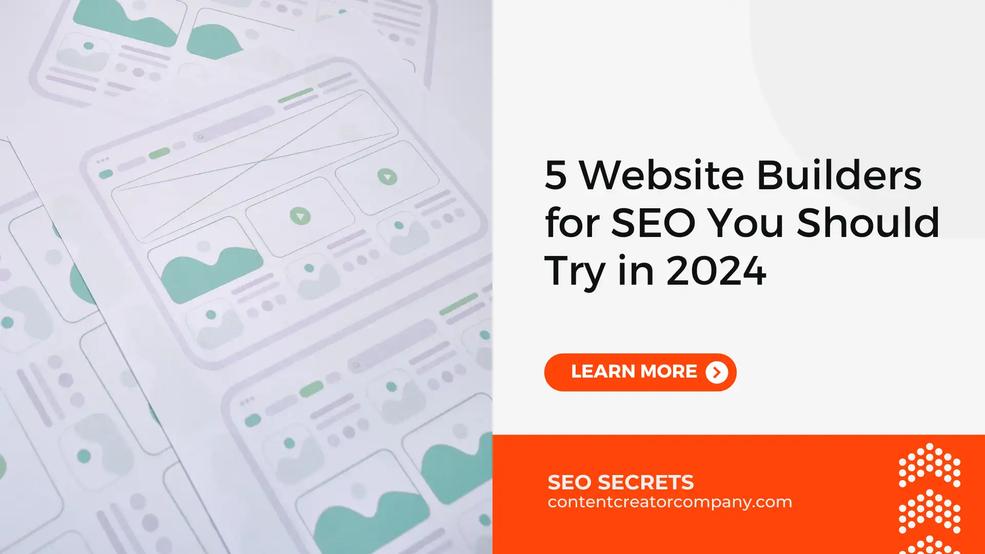 5 Website Builders for SEO You Should Try in 2024