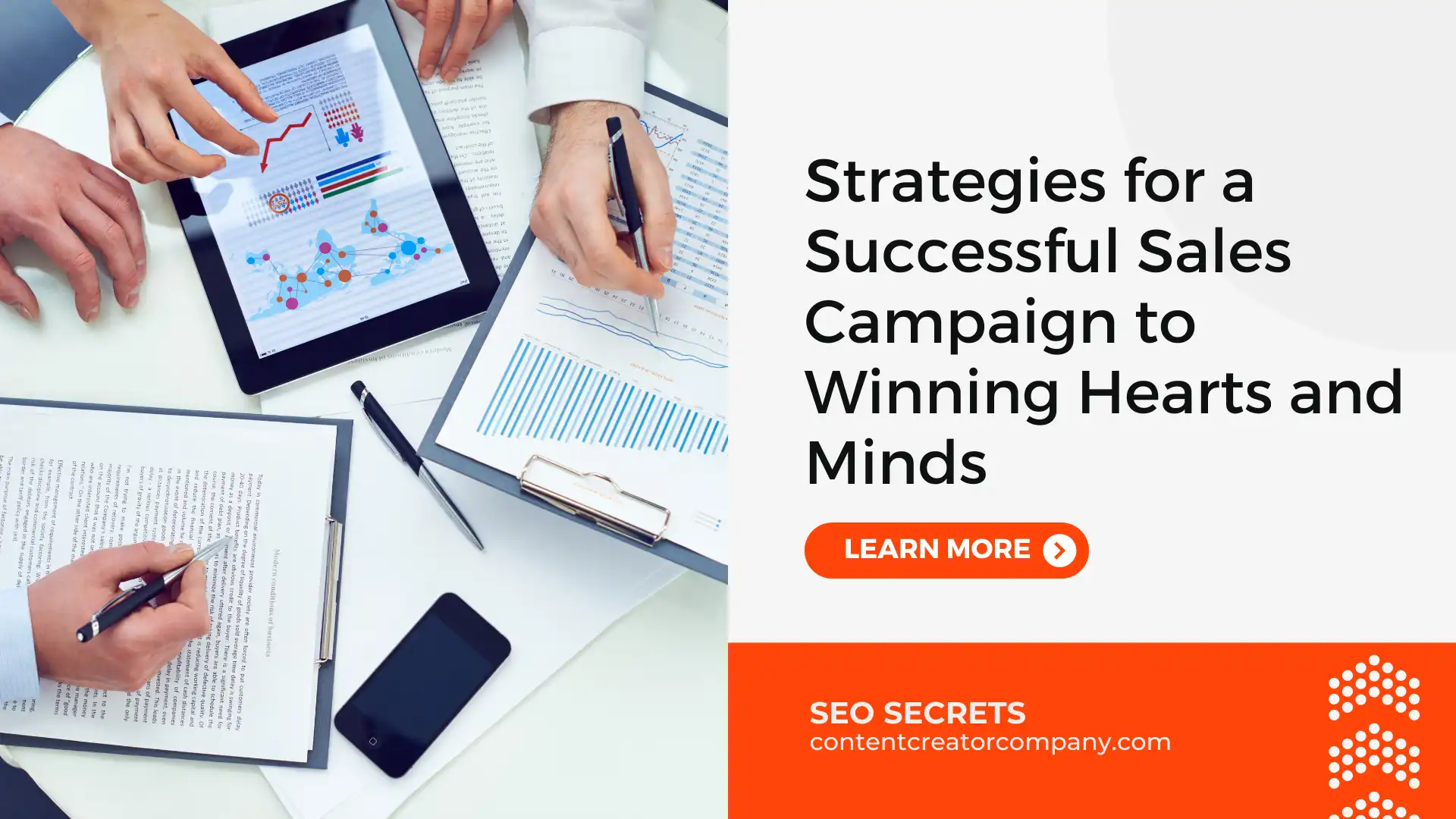 Strategies for a Successful Sales Campaign to Winning Hearts and Minds